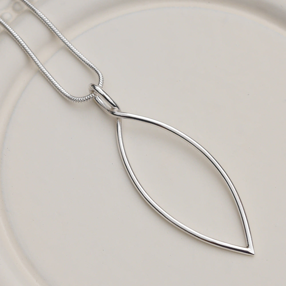 Leaf Texture Silver Dome Pendant, Small – Louise Mary Designs