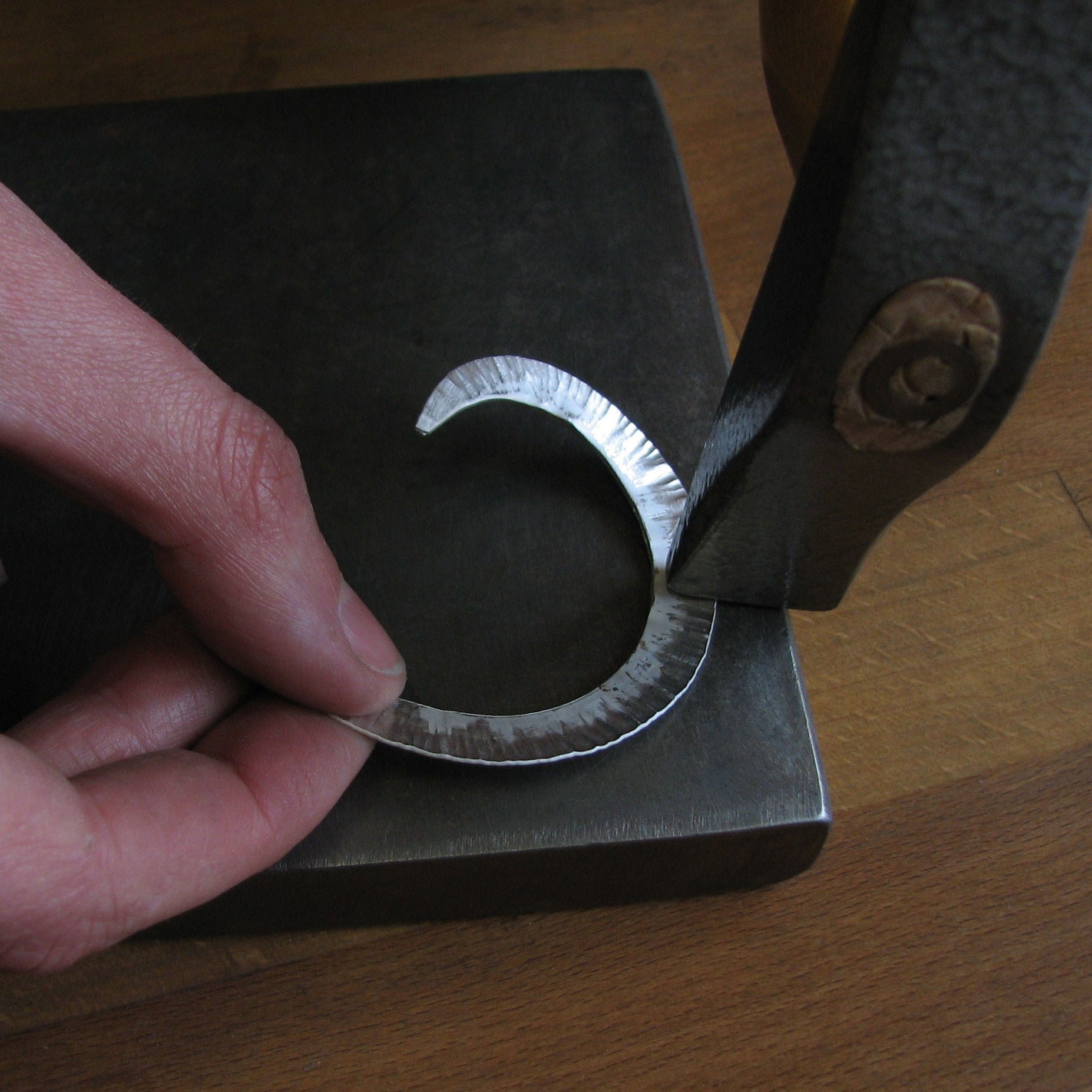 Introduction to creative metal fold forming metalsmithing workshop Derbyshire