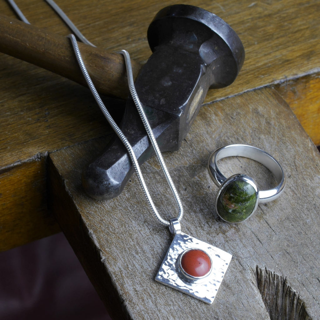 Introduction to silver bezel stone setting jewellery workshop Derbyshire