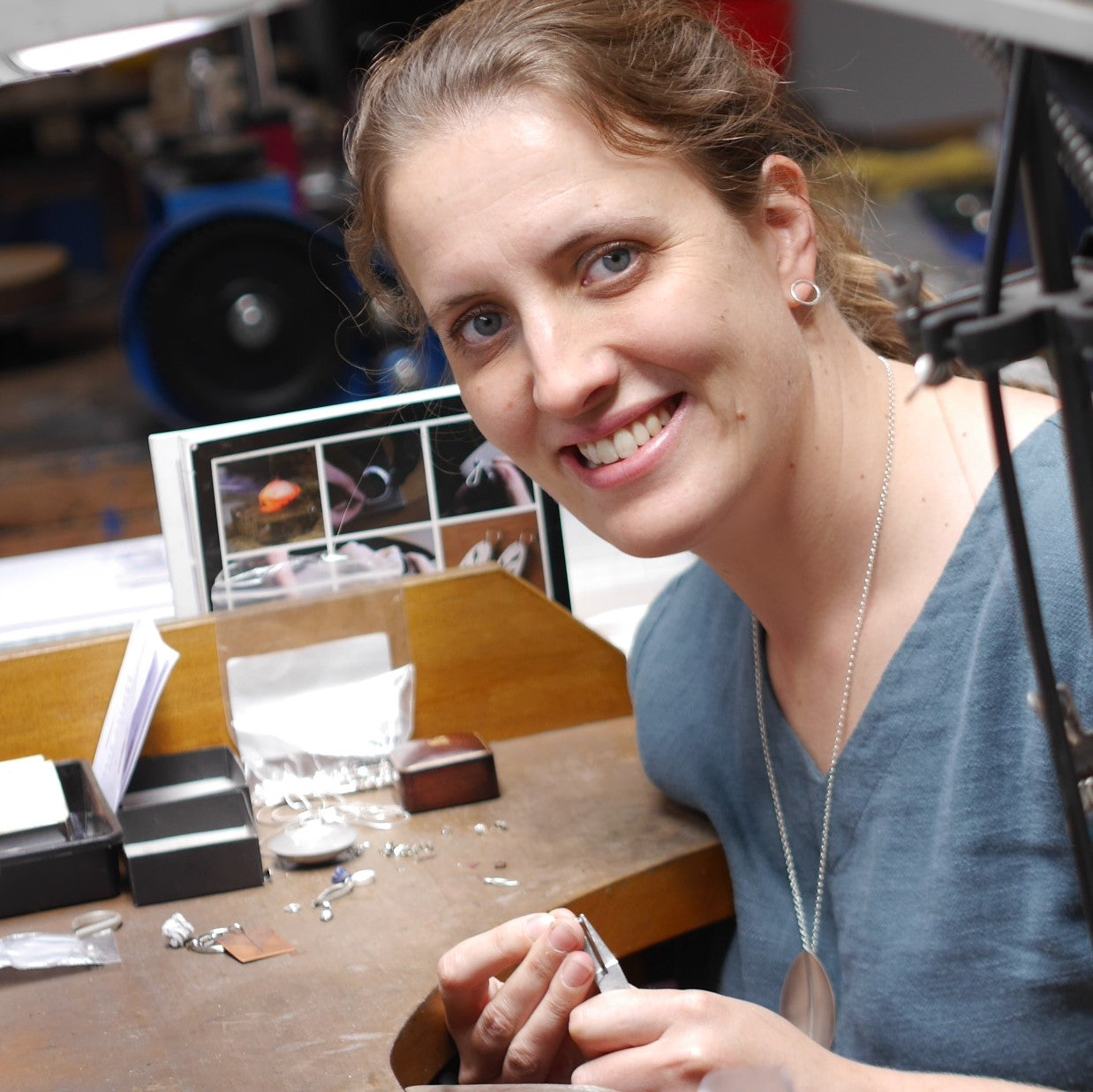 Louise Mary jewellery and silversmithing tutor Derbyshire